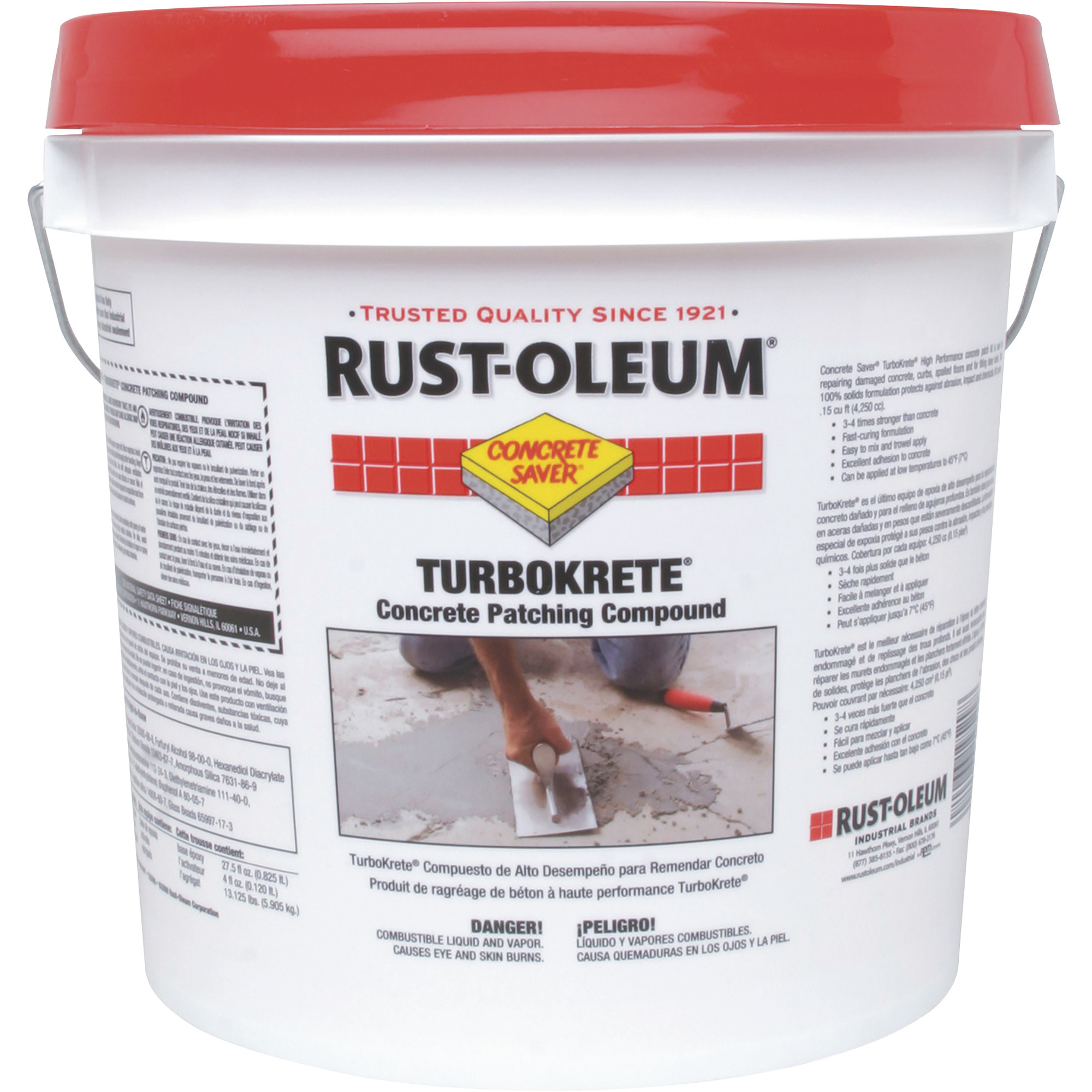 Rust-Oleum CPS 0.15 Cu. Ft. CP Turbokrete Epoxy-- (1) 2-Gallon Container, Gray